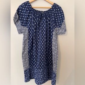 Lucky Brand Peasant Style Floral Print Shift Dress